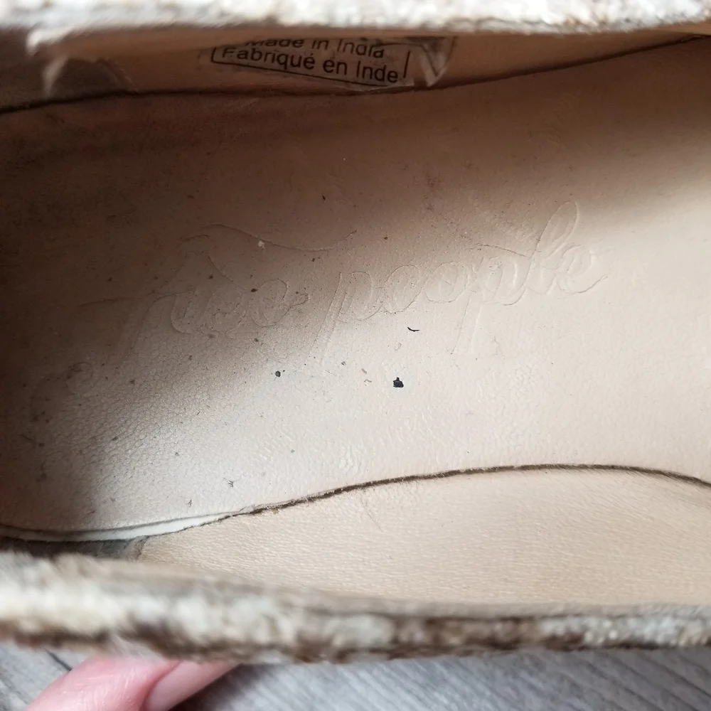 Free People Velvet Snake Eye Slip On Loafers